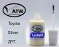 Preview: Toyota, Silver, 2PT: 20ml Lackstift, von ATW Autoteile West.