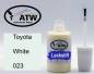 Preview: Toyota, White, 023: 20ml Lackstift, von ATW Autoteile West.