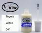 Preview: Toyota, White, 041: 20ml Lackstift, von ATW Autoteile West.