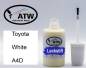 Preview: Toyota, White, A4D: 20ml Lackstift, von ATW Autoteile West.