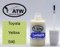 Preview: Toyota, Yellow, 546: 20ml Lackstift, von ATW Autoteile West.