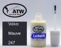 Preview: Volvo, Mauve, 247: 20ml Lackstift, von ATW Autoteile West.