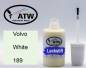 Preview: Volvo, White, 189: 20ml Lackstift, von ATW Autoteile West.