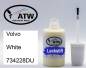 Preview: Volvo, White, 734228DU: 20ml Lackstift, von ATW Autoteile West.