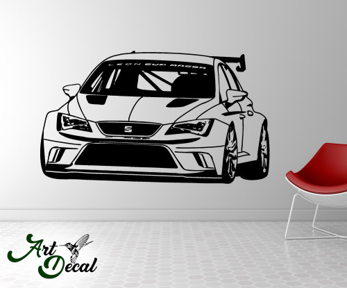 Wandtattoo Seat Leon Cup Racer