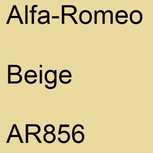 Alfa-Romeo, Beige, AR856.