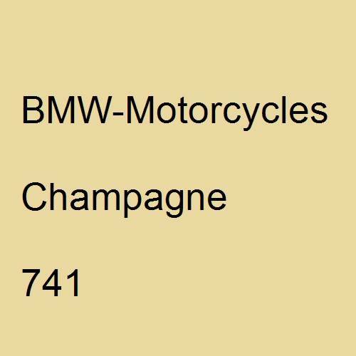 BMW-Motorcycles, Champagne, 741.