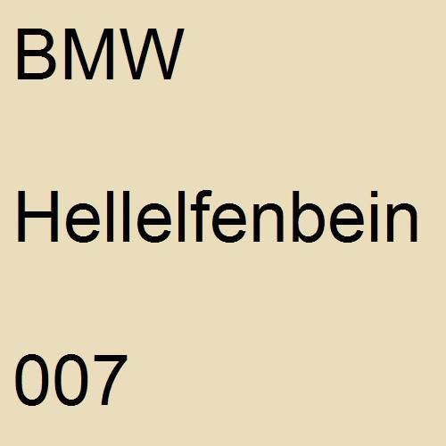 BMW, Hellelfenbein, 007.