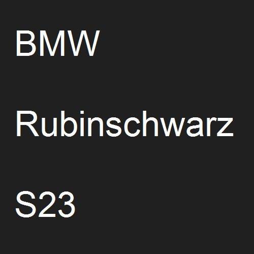 BMW, Rubinschwarz, S23.