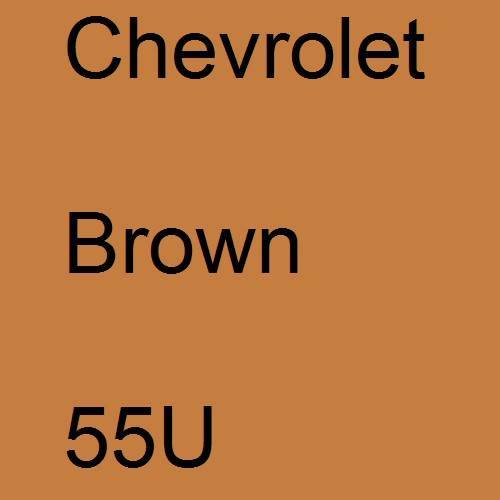 Chevrolet, Brown, 55U.