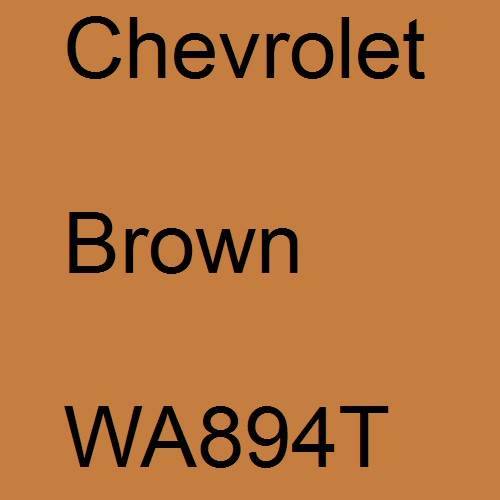 Chevrolet, Brown, WA894T.