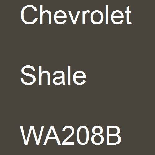 Chevrolet, Shale, WA208B.