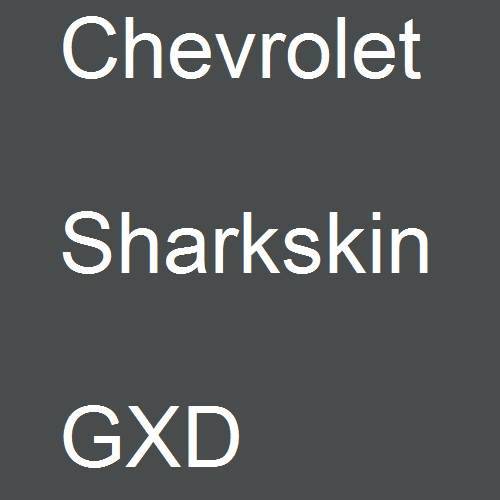 Chevrolet, Sharkskin, GXD.