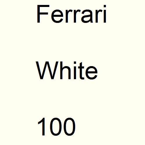 Ferrari, White, 100.