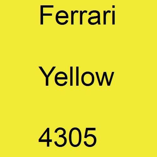 Ferrari, Yellow, 4305.