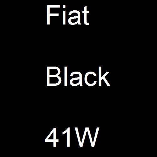 Fiat, Black, 41W.