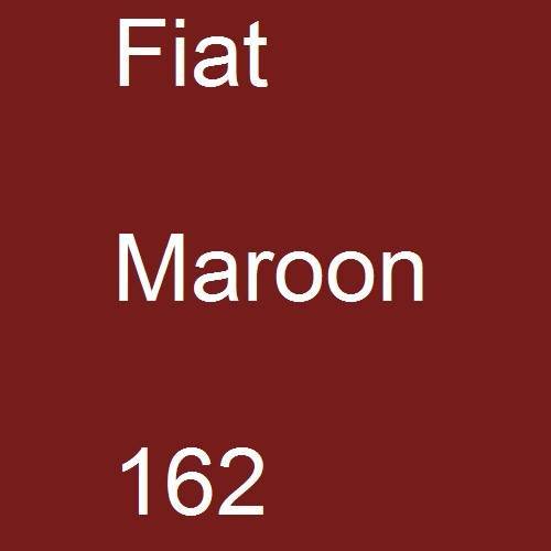 Fiat, Maroon, 162.