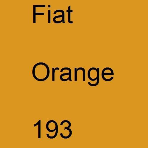 Fiat, Orange, 193.