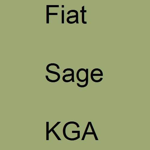 Fiat, Sage, KGA.