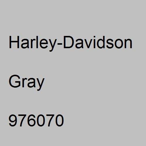 Harley-Davidson, Gray, 976070.