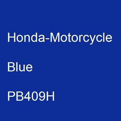 Honda-Motorcycle, Blue, PB409H.