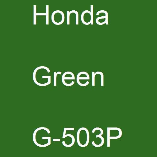 Honda, Green, G-503P.