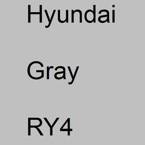 Hyundai, Gray, RY4.