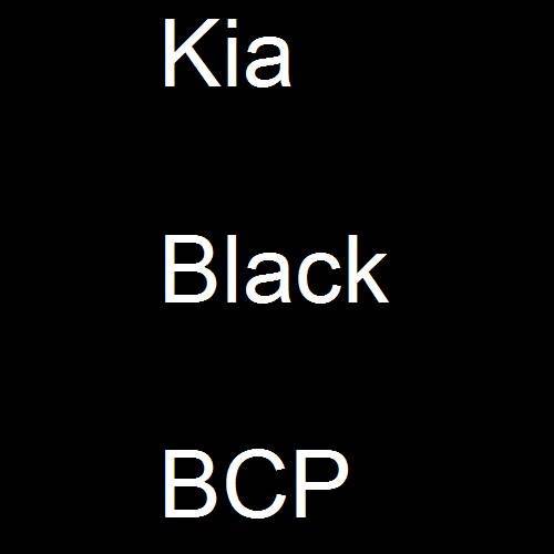 Kia, Black, BCP.