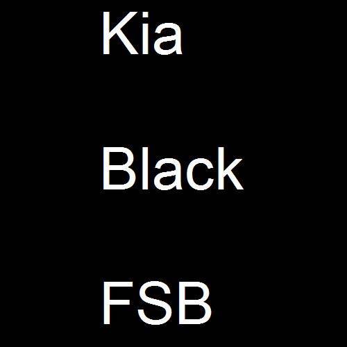 Kia, Black, FSB.