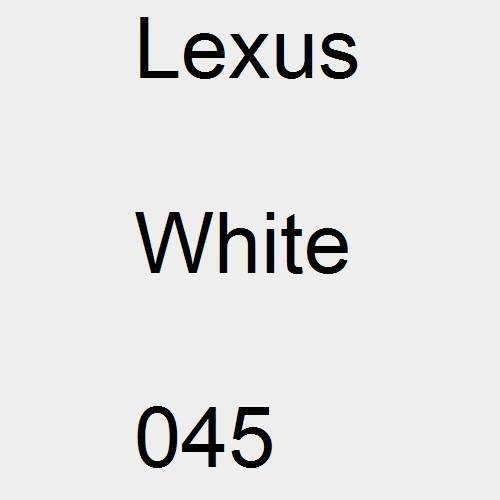 Lexus, White, 045.