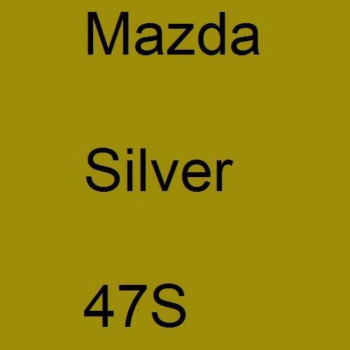 Mazda, Silver, 47S.