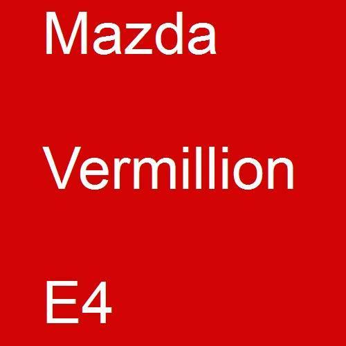 Mazda, Vermillion, E4.