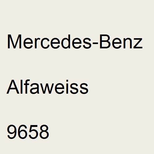 Mercedes-Benz, Alfaweiss, 9658.