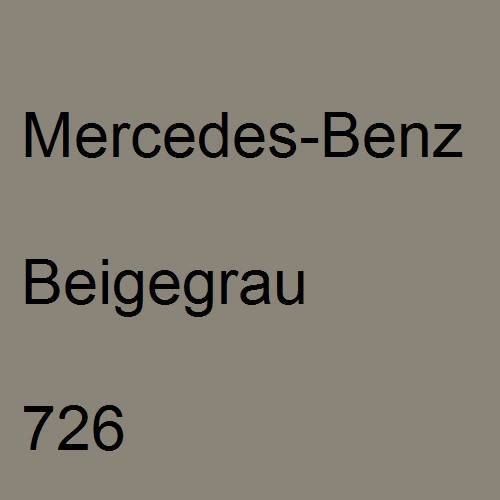 Mercedes-Benz, Beigegrau, 726.