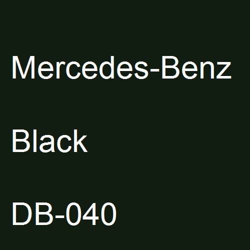 Mercedes-Benz, Black, DB-040.