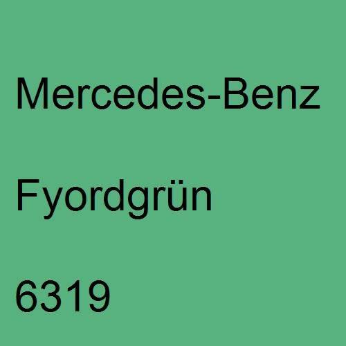 Mercedes-Benz, Fyordgrün, 6319.