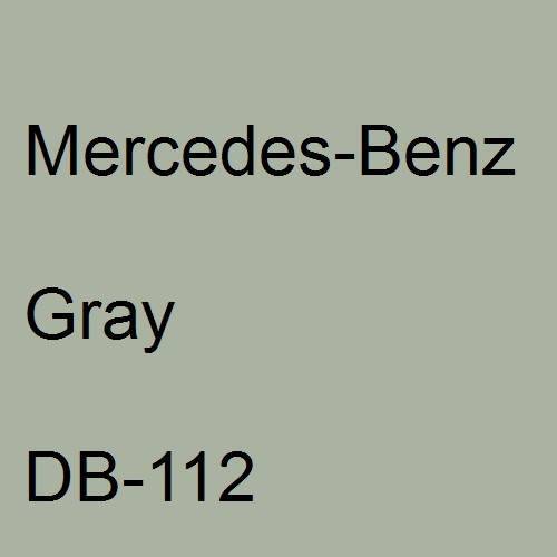 Mercedes-Benz, Gray, DB-112.