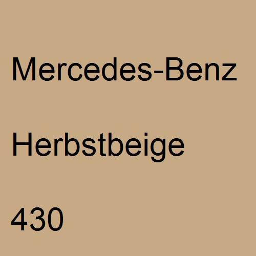 Mercedes-Benz, Herbstbeige, 430.