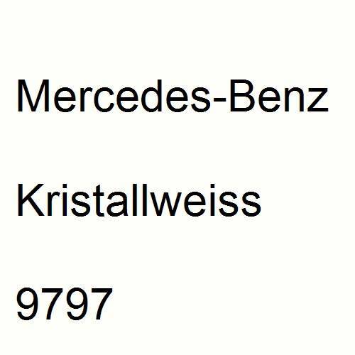 Mercedes-Benz, Kristallweiss, 9797.