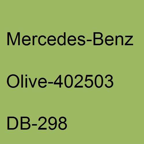 Mercedes-Benz, Olive-402503, DB-298.