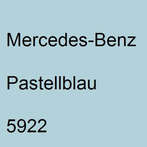 Mercedes-Benz, Pastellblau, 5922.