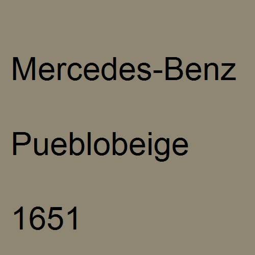 Mercedes-Benz, Pueblobeige, 1651.