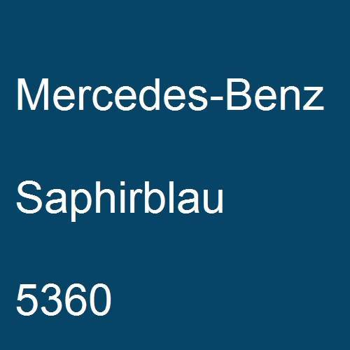 Mercedes-Benz, Saphirblau, 5360.