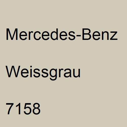 Mercedes-Benz, Weissgrau, 7158.