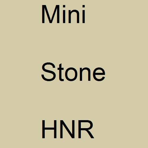 Mini, Stone, HNR.