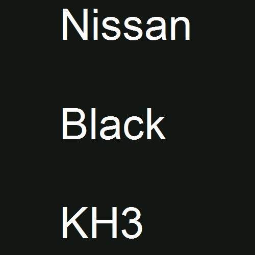 Nissan, Black, KH3.