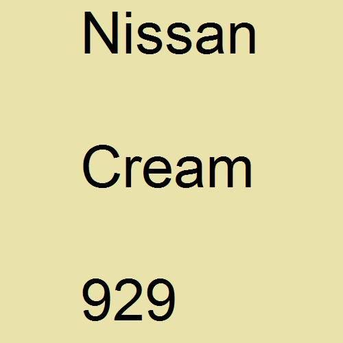 Nissan, Cream, 929.