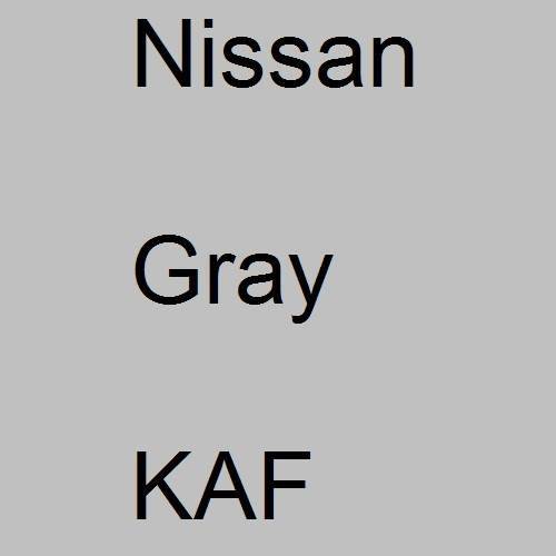 Nissan, Gray, KAF.