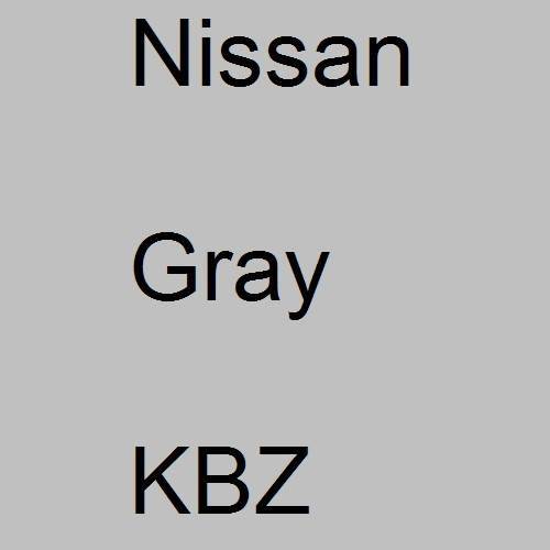 Nissan, Gray, KBZ.