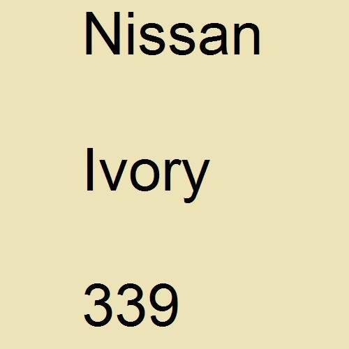 Nissan, Ivory, 339.